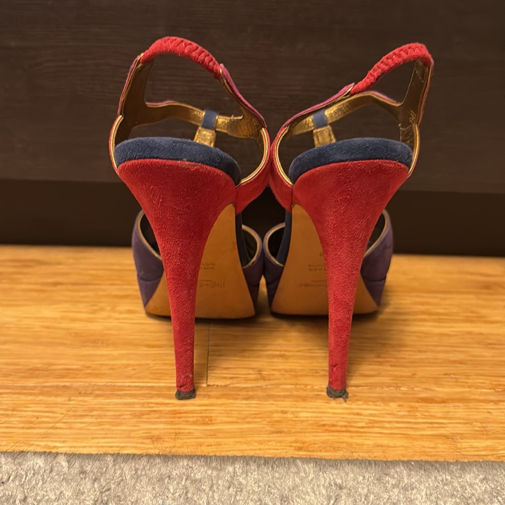 Ysl Tri-Color Suede Tributes - Size 38 - image 2